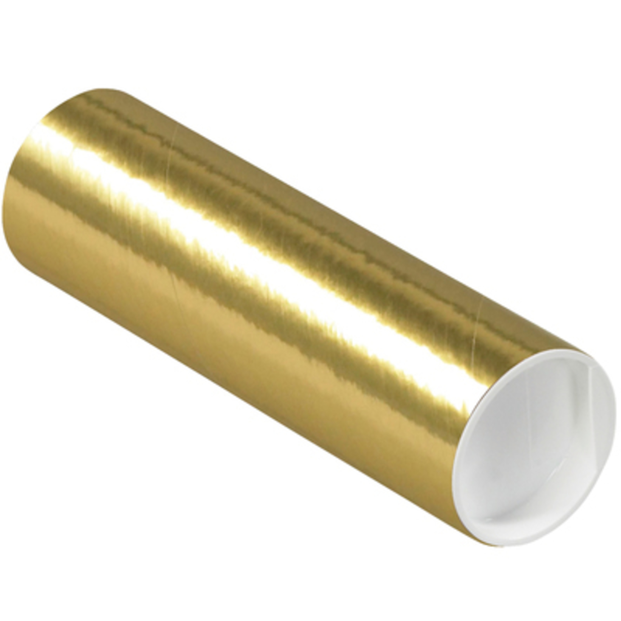 2 x 6in. Gold Tub. with Caps 50/CS, Model# P2006GO